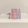 Checkered pattern pure cotton absorbent towel, home bathroom face wash and hand towel Specification image